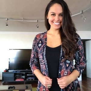 Colorful Long Cardigan